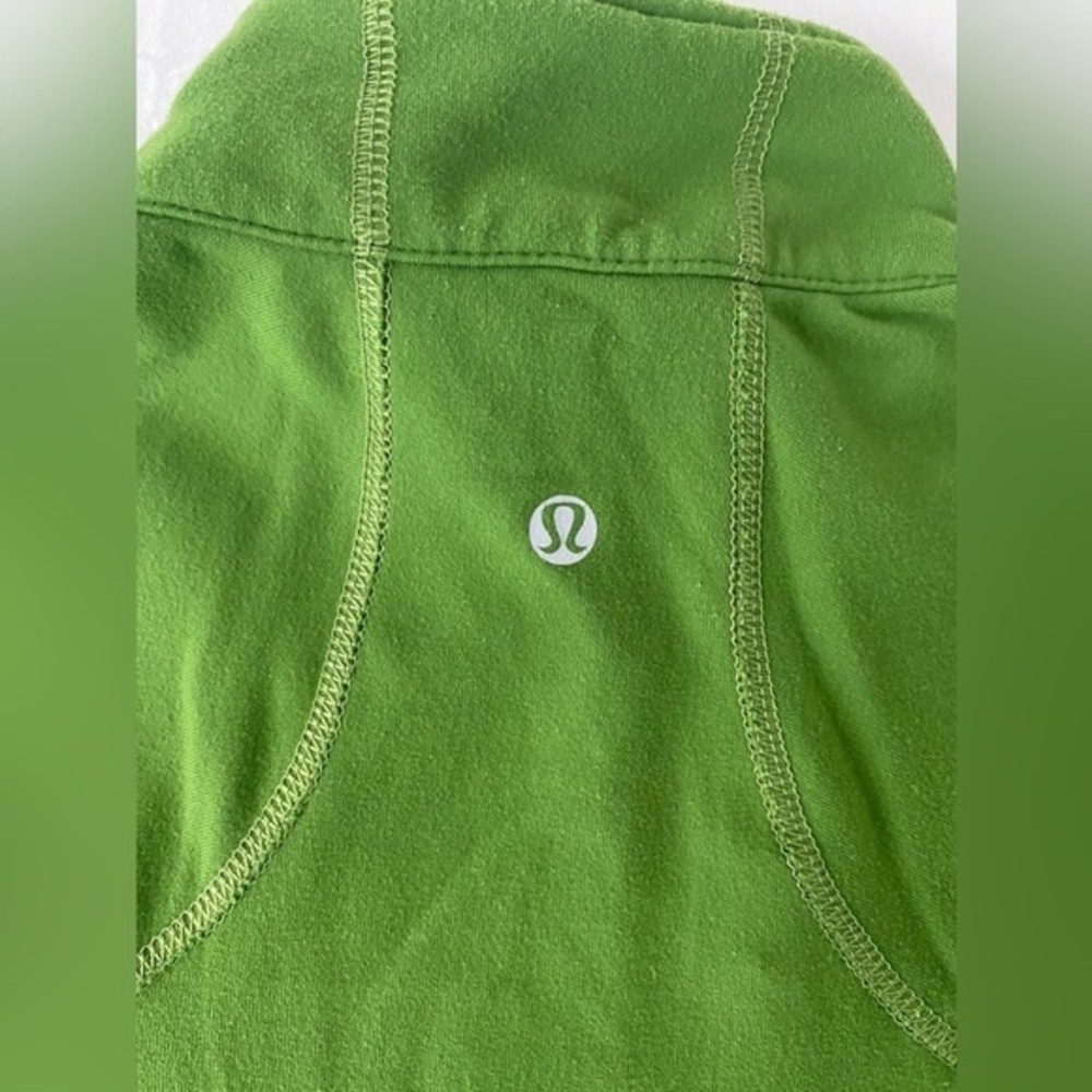 LULULEMON ATHLETICA Women's Green Zip Up Fitting Yoga Long Sleeve Jacket Small - Picture 6 of 7